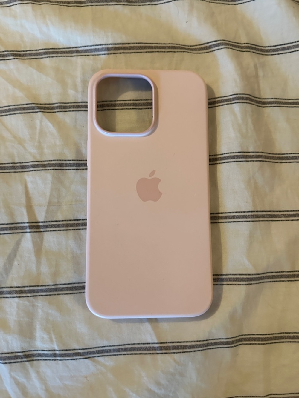 Apple Silicone iPhone Case in Light Pink iPhone 14 Pro Max